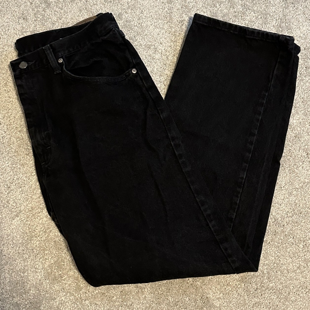 Wrangler men’s black jeans relaxed fit size 36x32